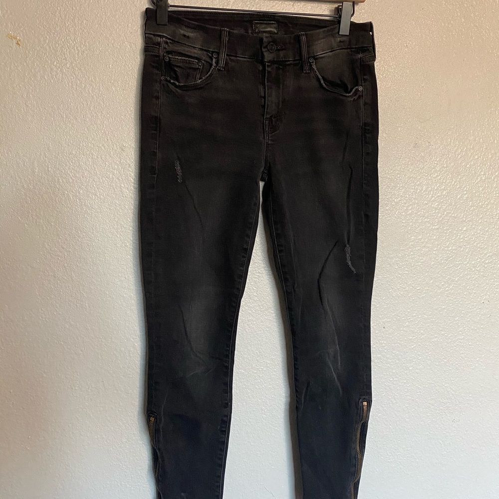 Black MOTHER jeans